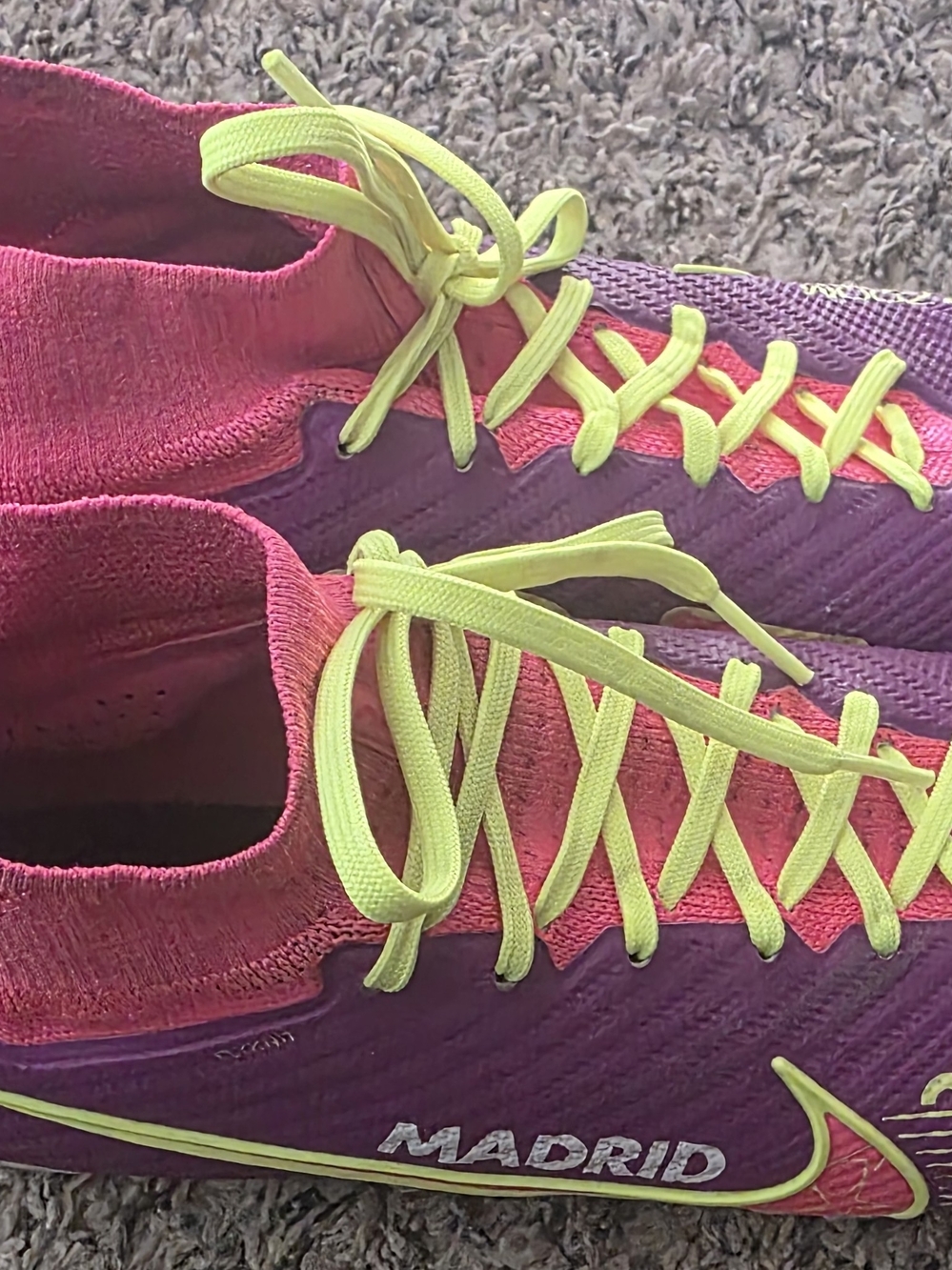 Nike Women's Soccer Cleats - Purple, Pink & Neon Yellow